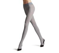 FALKE Family Rib W Ti algodón lisas 1 pieza, Pantimedias Mujer, Gris Light Grey Melange 3390, 40-42