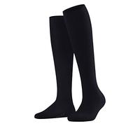 Falke Calcetines largos Mujer Family W Kh, algodón sostenible lisos, 1 par – Azul Dark Navy 35-38
