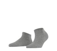 FALKE Family W Sn algodón sostenible lisos 1 par, Calcetines cortos Mujer, Gris Light Heather 3223, 35-38