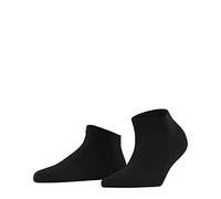 FALKE Family W Sn algodón sostenible lisos 1 par, Calcetines cortos Mujer, Negro Black 3009, 35-38
