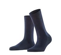 FALKE Family W So algodón sostenible lisos 1 par, Calcetines Mujer, Azul Dark Navy 6379, 39-42