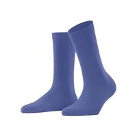 FALKE Family W So algodón sostenible lisos 1 par, Calcetines Mujer, Azul Water 6550, 35-38