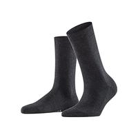 FALKE Family W So algodón sostenible lisos 1 par, Calcetines Mujer, Gris Anthracite Melange 3089, 35-38