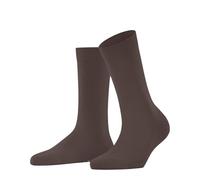 FALKE Family W So algodón sostenible lisos 1 par, Calcetines Mujer, Marrón Praline 5241, 39-42
