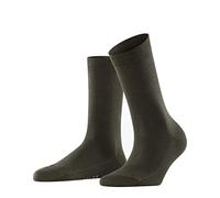 FALKE Family W So algodón sostenible lisos 1 par, Calcetines Mujer, Verde Military 7826, 39-42