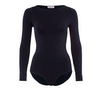 FALKE Fine Cotton Crew Neck W Bo algodón manga larga 1 pieza, Bodi modeladora Mujer, Azul Marine 6179, M 40-42