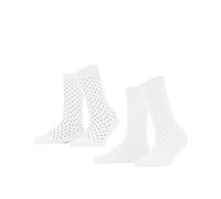 FALKE Fine Dot 2-Pack Calcetines Mujer Algodón orgánico Paquete De Verano De Colores Y Con Rayas De Resistencia A Poner Con Zapatillas O Botas, 2 pares