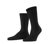 Falke Calcetines Firenze - Algodón Fil d'Écosse lisos, 1 par, Hombre - Negro Black 3000 41-42