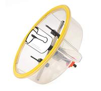 Falke FKS-X Plus - Cortador circular (48-230 mm, universal, para madera, plástico, placas de yeso, etc.), diámetro ajustable sin niveles, con cubierta protectora contra el polvo para sierras