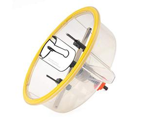 Falke FKS-X Plus - Cortador circular (48-230 mm, universal, para madera, plástico, placas de yeso, etc.), diámetro ajustable sin niveles, con cubierta protectora contra el polvo para sierras