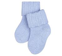 FALKE Flausch B So algodón lana lisos 1 par, Calcetines Unisex bebé, Azul Crystal Blue 6290, 62-68