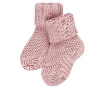 FALKE Flausch B So algodón lana lisos 1 par, Calcetines Unisex bebé, Rosa Thulit 8663, 62-68