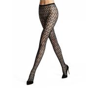 FALKE Fluid Fusion W Ti Transparent Gemustert Medias, Negro Negro 3009, M-L Mujeres