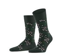FALKE Gift Blizzard M So algodón estampados 1 par, Calcetines Hombre, Verde Hunter Green 7441, 43-46