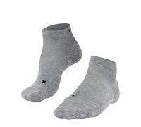 FALKE GO2 Short M Sso algodón hilo funcional antiampollas 1 par, Calcetines de golf Hombre, Gris Light Grey 3400, 44-45