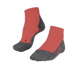 FALKE GO2 Short W Sso algodón antiampollas 1 par, Calcetines de golf Mujer, Naranja Coral 8017, 41-42