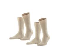 FALKE Happy 2-Pack Hombre Calcetines Lote de 2 pares de medias de algodón sand mel. (4650), 47-50