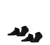 FALKE Happy 2-Pack Mujer Calcetines tobilleros black (3000), 35-38
