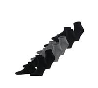 FALKE Happy Multipack M Sn algodón lisos 6 pares, Calcetines cortos Hombre, Multicolor Black Grey 0010, 39-42