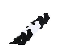 FALKE Happy 6-Pack M Sn algodón lisos 6 pares, Calcetines cortos Hombre, Multicolor Black White Blue Mix 0030, 39-42
