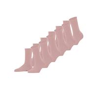FALKE Happy Multipack W So algodón lisos 6 pares, Calcetines Mujer, Rosa Blossom 8645, 39-42