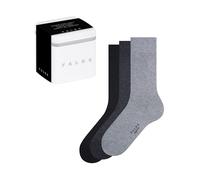 FALKE Happy Box 0050 43-46 - Calcetines para hombre (3 pares, algodón, 3 pares, color gris, negro, gris y antracita)