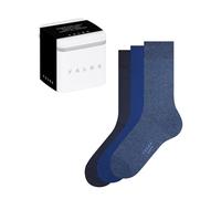 FALKE Happy Box 0060 43-46 - Calcetines para hombre (3 pares, algodón monocromo, 3 pares), color azul marino