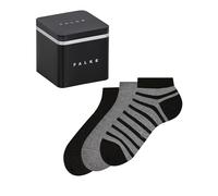 FALKE Happy Box Mix Multipack M Sn algodón lisos 3 pares, Calcetines cortos Hombre, Multicolor Black Grey Mix 0010, 39-42