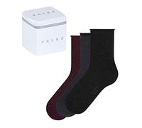 FALKE Happy Box Uni Multipack W So algodón lisos 3 pares, Calcetines Mujer, Multicolor Black Navy Blue Grey 0010, 39-42