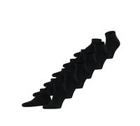 FALKE Happy Multipack M Sn algodón lisos 6 pares, Calcetines cortos Hombre, Negro Black 3000, 47-50