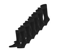 FALKE Happy Multipack M So algodón lisos 6 pares, Calcetines Hombre, Gris Anthracite Melange 3080, 47-50