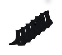 FALKE Happy Multipack W So algodón lisos 6 pares, Calcetines Mujer, Negro Black 3000, 35-38