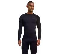 FALKE Hombre Camiseta de Manga Larga Maximum Warm Black (3000), XXL
