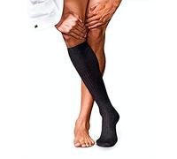 FALKE hombre No. 7 calcetines largos transpirable regulación del clima antiolores lana cálido costura plana reforzada dedos de los pies sin presión looks informales de negocios 1 par