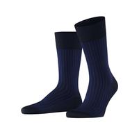 FALKE hombre Oxford Stripe calcetines transpirable algodón fino reforzado extra suave costura plana para dedos de los pies sin presión elegante estampado 1 par