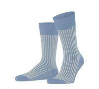 FALKE hombre Oxford Stripe calcetines transpirable algodón fino reforzado extra suave costura plana para dedos de los pies sin presión elegante estampado 1 par