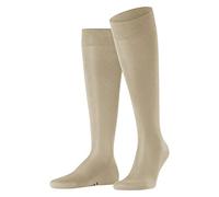 FALKE hombre Tiago calcetines largos transpirable sostenible ecológico algodón fil d'Écosse fino liso brillante costura plana en la zona del dedo del pie looks informales de negocios 1 par