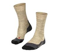 FALKE hombre TK2 Melange calcetines para senderismo amortiguación media antiampollas largo mediano transpirable secado rápido regulación del clima antiolores lana hilo funcional 1 par