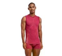 FALKE Wool-Tech Light M S/l SH Lana Hilo Funcional Secado rápido 1 Pieza, Capa de Base Superior Hombre, Rojo Ruby 8830, L