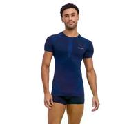 FALKE Hombre Warm Round Neck Camiseta técnica Deportiva Manga Corta Ropa térmica para climas templados a fríos Secado rápido Transpirable sostenible Hilo Funcional 1 Pieza