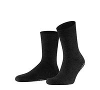 FALKE Homepads M Hp algodón lana puños en la suela 1 par, Calcetines para casa , Gris Asphalt Melange 3180, 39-42