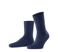 FALKE Homepads M Hp algodón lana puños en la suela 1 par, Calcetines para casa Hombre, Azul Dark Blue 6690, 43/46 EU