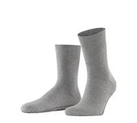 FALKE Homepads M Hp algodón lana puños en la suela 1 par, Calcetines para casa Hombre, Gris Light Grey 3400, 43/46 EU