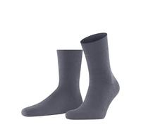 FALKE Homepads M Hp algodón lana puños en la suela 1 par, Calcetines para casa Hombre, Gris Steel Grey 3250, 35/38 EU