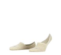FALKE Invisible Step High Cut M In algodón invisibles lisos 1 par, Calcetines pinkies Hombre, Beis Sand Melange 4650, 39-42