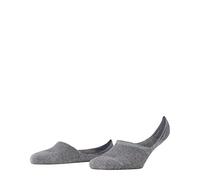 FALKE Invisible Step High Cut W In algodón invisibles lisos 1 par, Calcetines pinkies Mujer, Gris Light Grey Melange 3390, 37-38