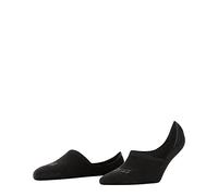 FALKE Invisible Step High Cut W In algodón invisibles lisos 1 par, Calcetines pinkies Mujer, Negro Black 3000, 41-42