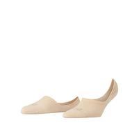 FALKE Invisible Step High Cut W IN algodón invisibles unicolor 1 par, Calcetines pinkies Mujer, Beis (Cream 4019), 35-36