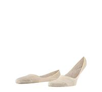 FALKE Invisible Step Medium Cut Box M In algodón invisibles lisos 1 par, Calcetines pinkies Hombre, Beis Sand Melange 4650, 39-40