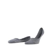 FALKE Invisible Step Medium Cut Box M In algodón invisibles lisos 1 par, Calcetines pinkies Hombre, Gris Light Grey Melange 3390, 47-48